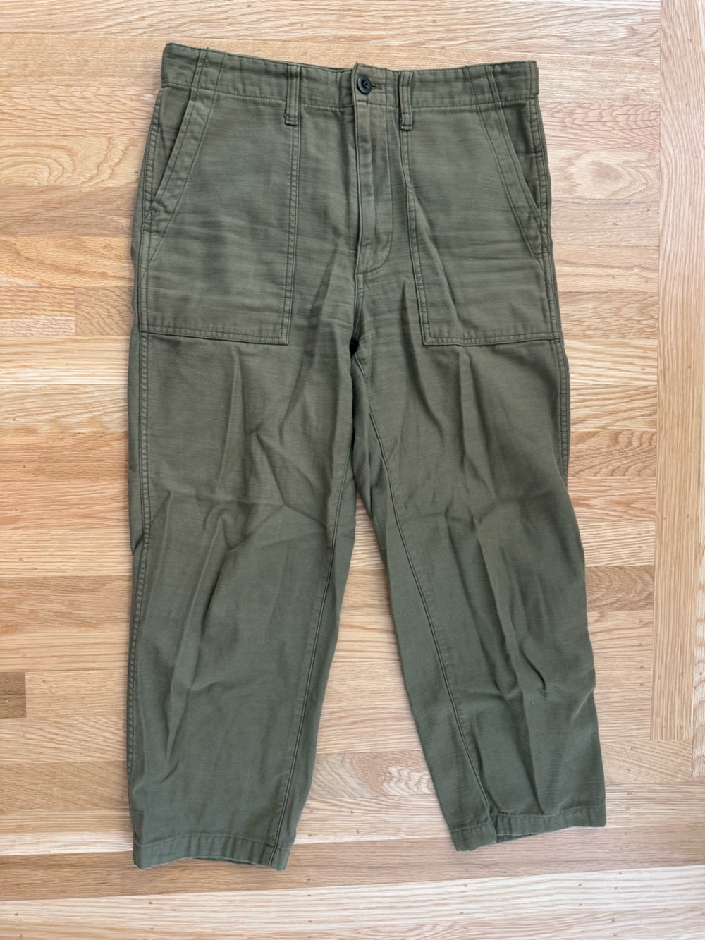 Madewell Women’s 27 Olive Utility Cargo Pants